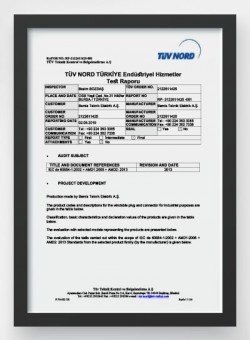Tüv Nord Monofaze Kauçuk
